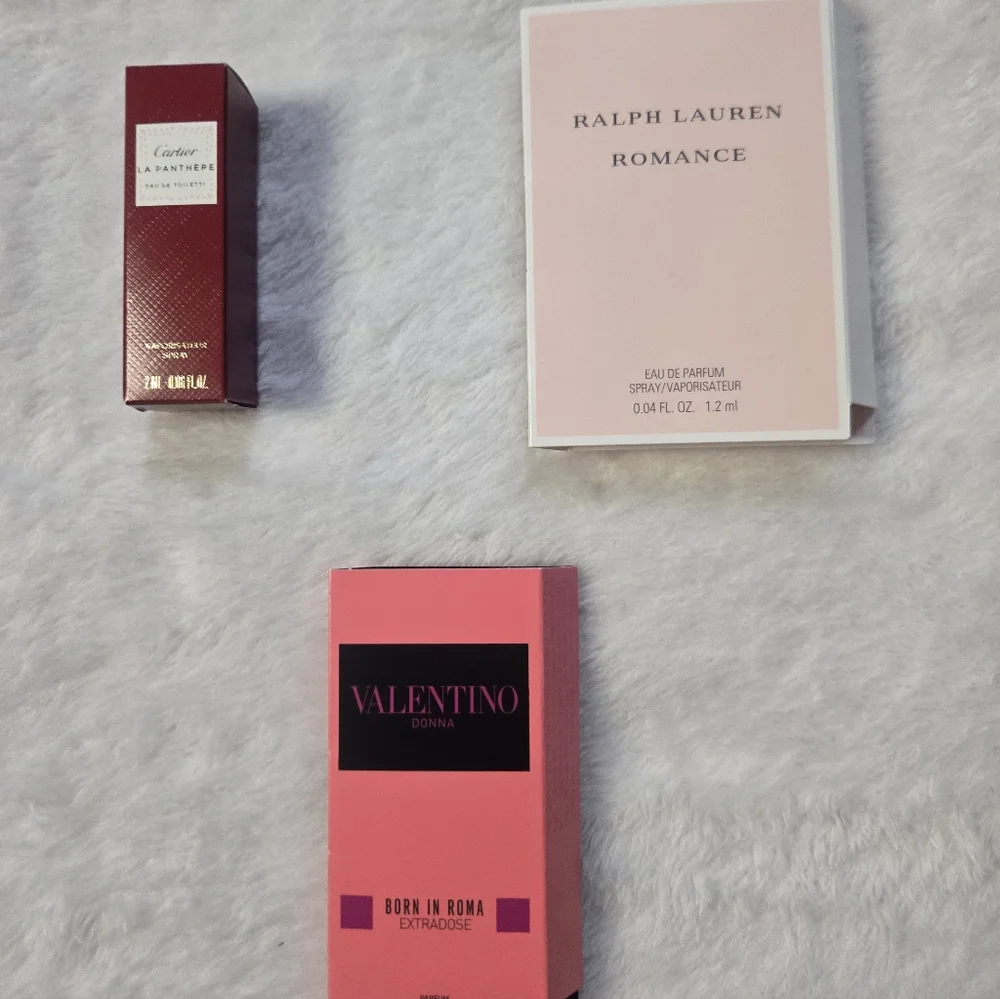 3pcs Perfume Sampler- Valentino, Ralph Lauren, Cartier - Picture 1 of 2